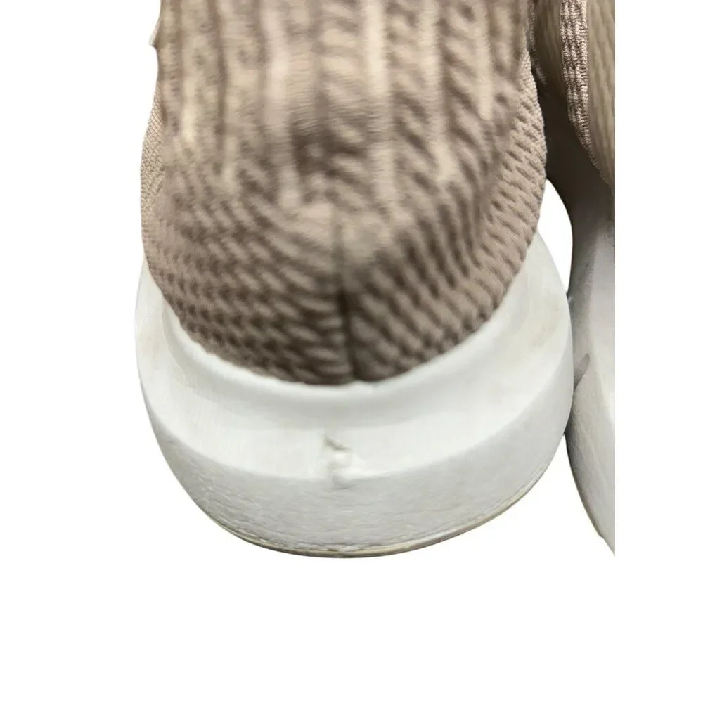 Adidas Beige Athletic Running Shoes Size 7 Womens Rubber Sole Lightweight & Brea